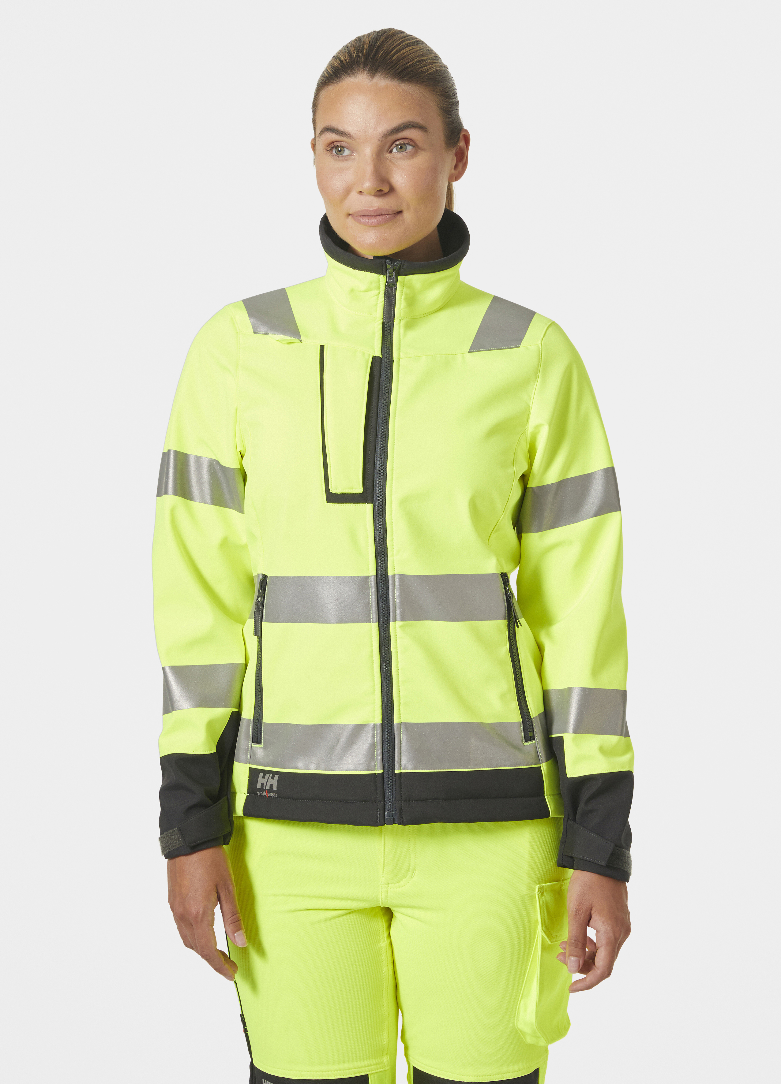 W LUNA HI VIS SOFTSHELL JACKET