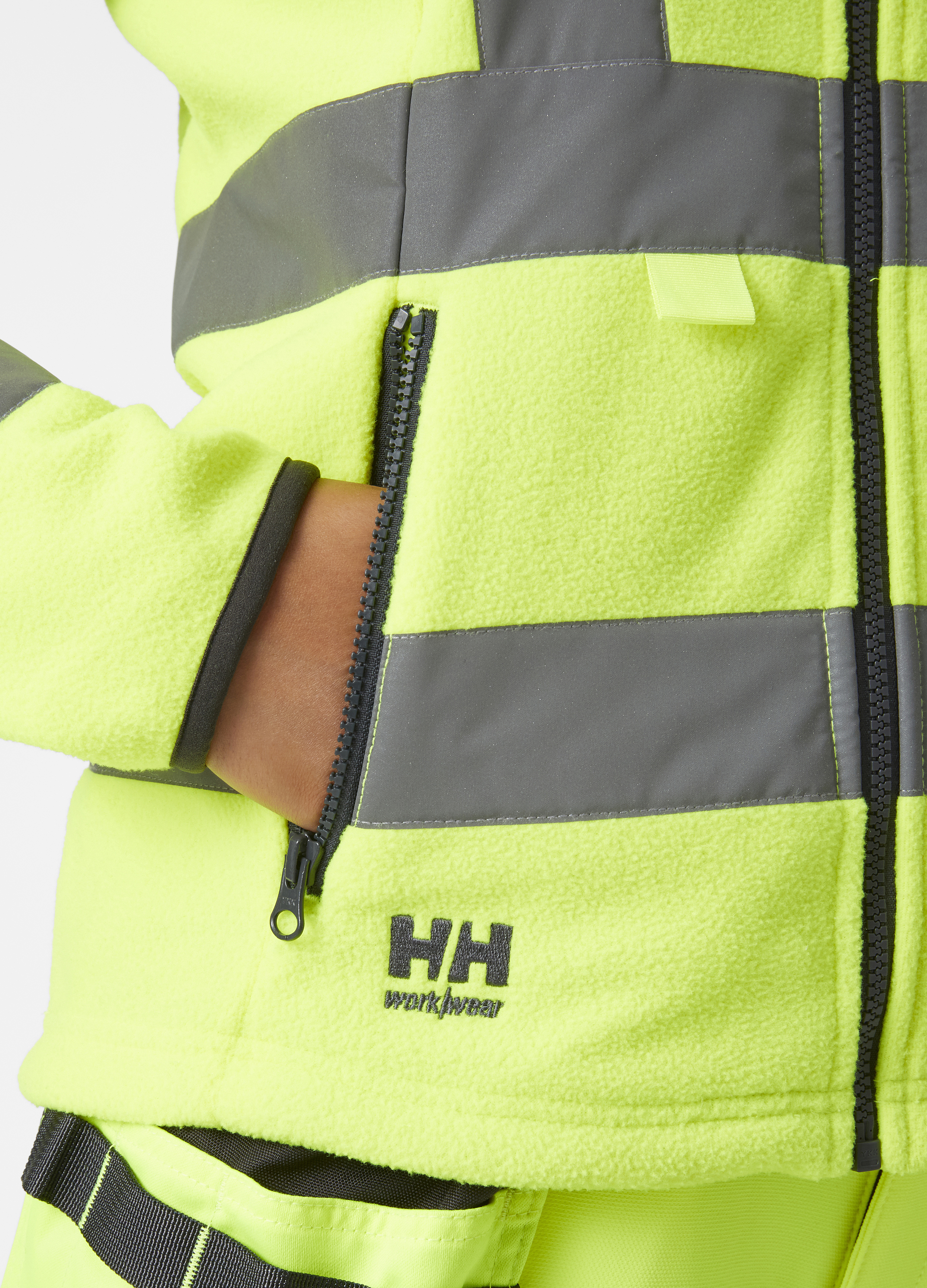 W LUNA HI VIS FLEECE JACKET