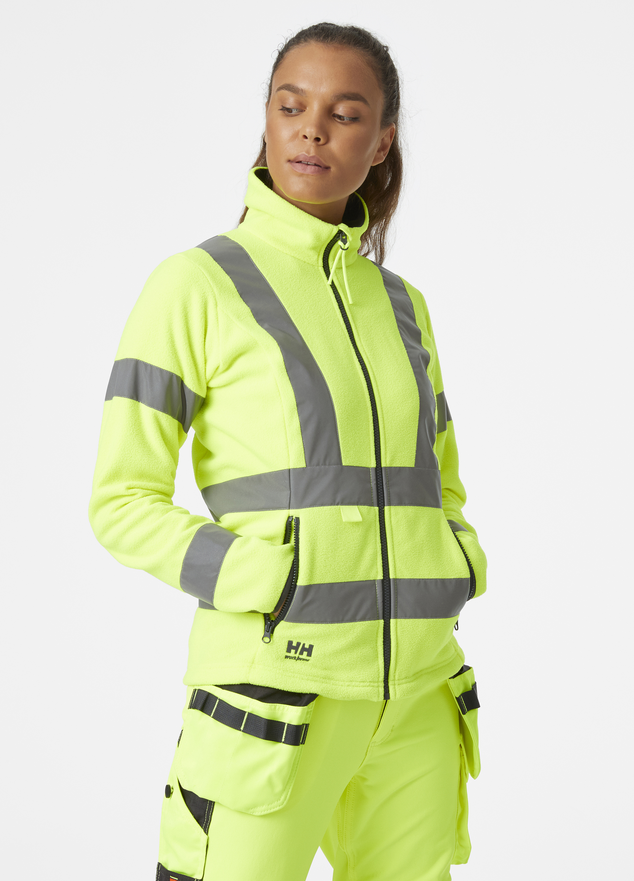 W LUNA HI VIS FLEECE JACKET